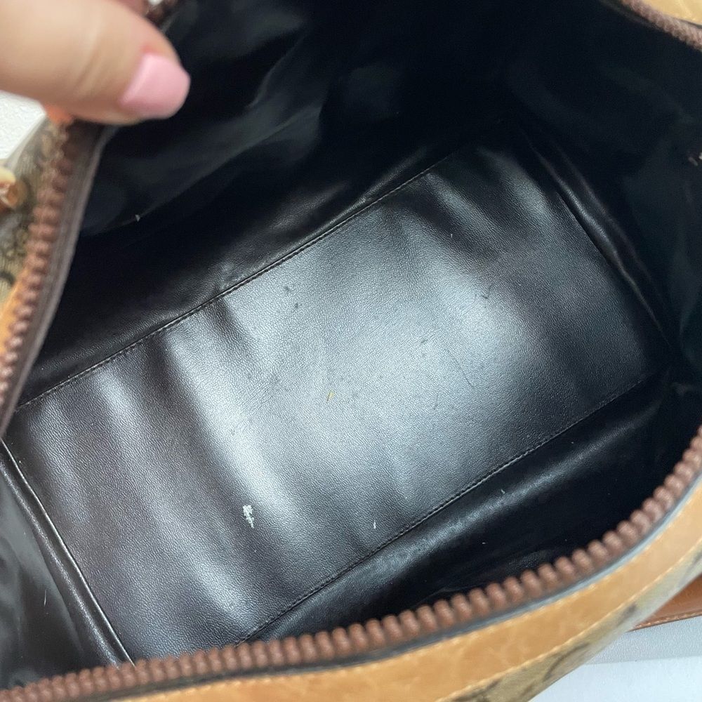 CELINE Vintage Carriage Monogram Boston Duffle Travel Bag Y2K - Picture 12 of 13